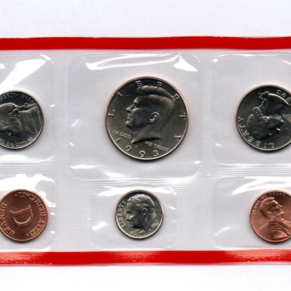 Lot of 3 Uncirculated Sets... 1985-P, 1989-P and 1993-D... In Sealed US - Picture 3 of 3